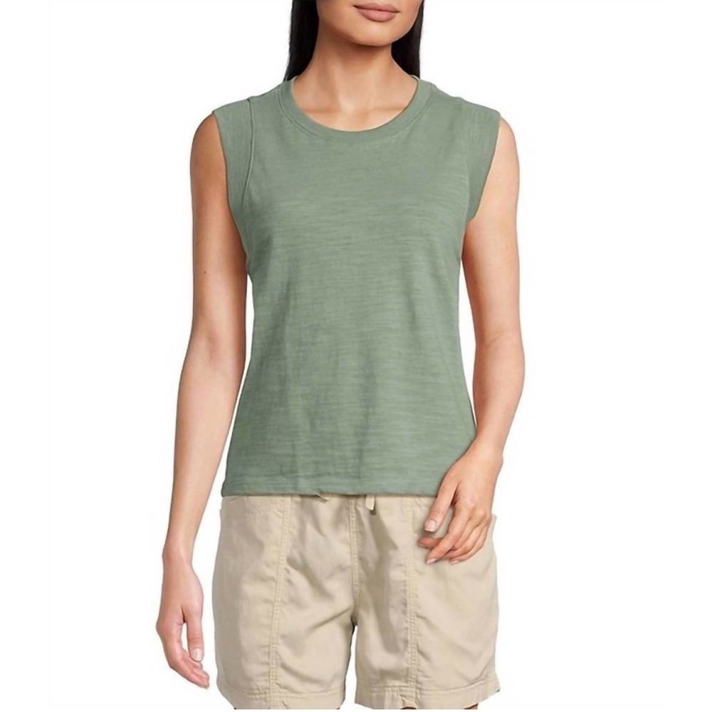 *New* Faherty Sunwashed Slub Muscle Tank, Size Medium